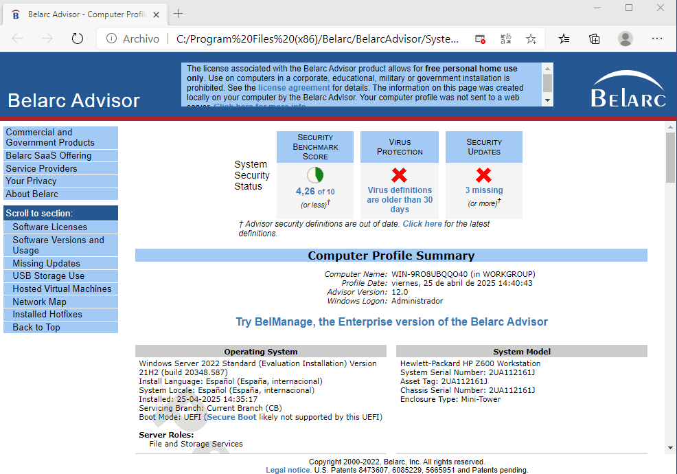 Análisis forense de