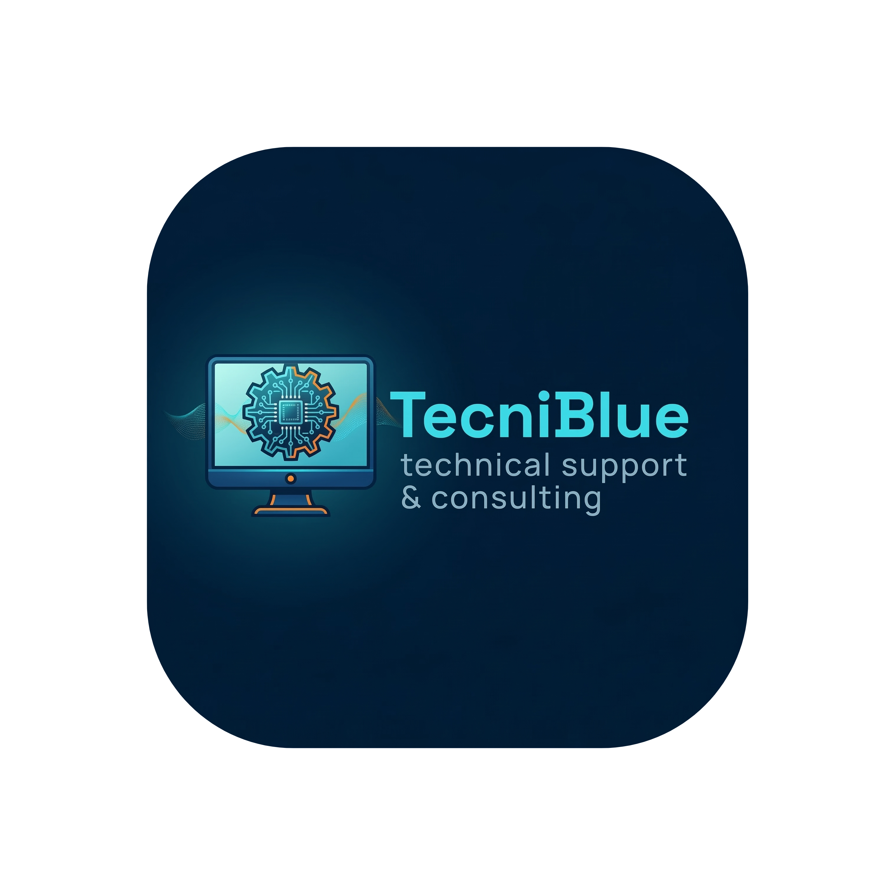 Logo de Tecni Blue, Soporte Técnico y Desarrollo Web Antofagasta