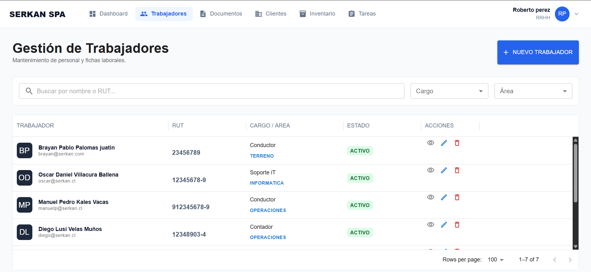 Módulo de gestión de inventario